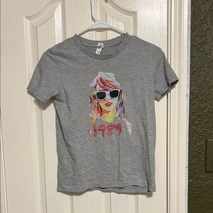 Gray with Taylor Swift 1989 Design-Bella Canvas Kids T-Shirt
